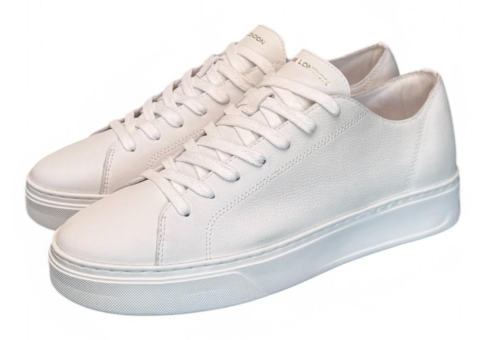 Sneaker uomo RAW CUT TOTAL WHITE Crime taglio vivo bianco 