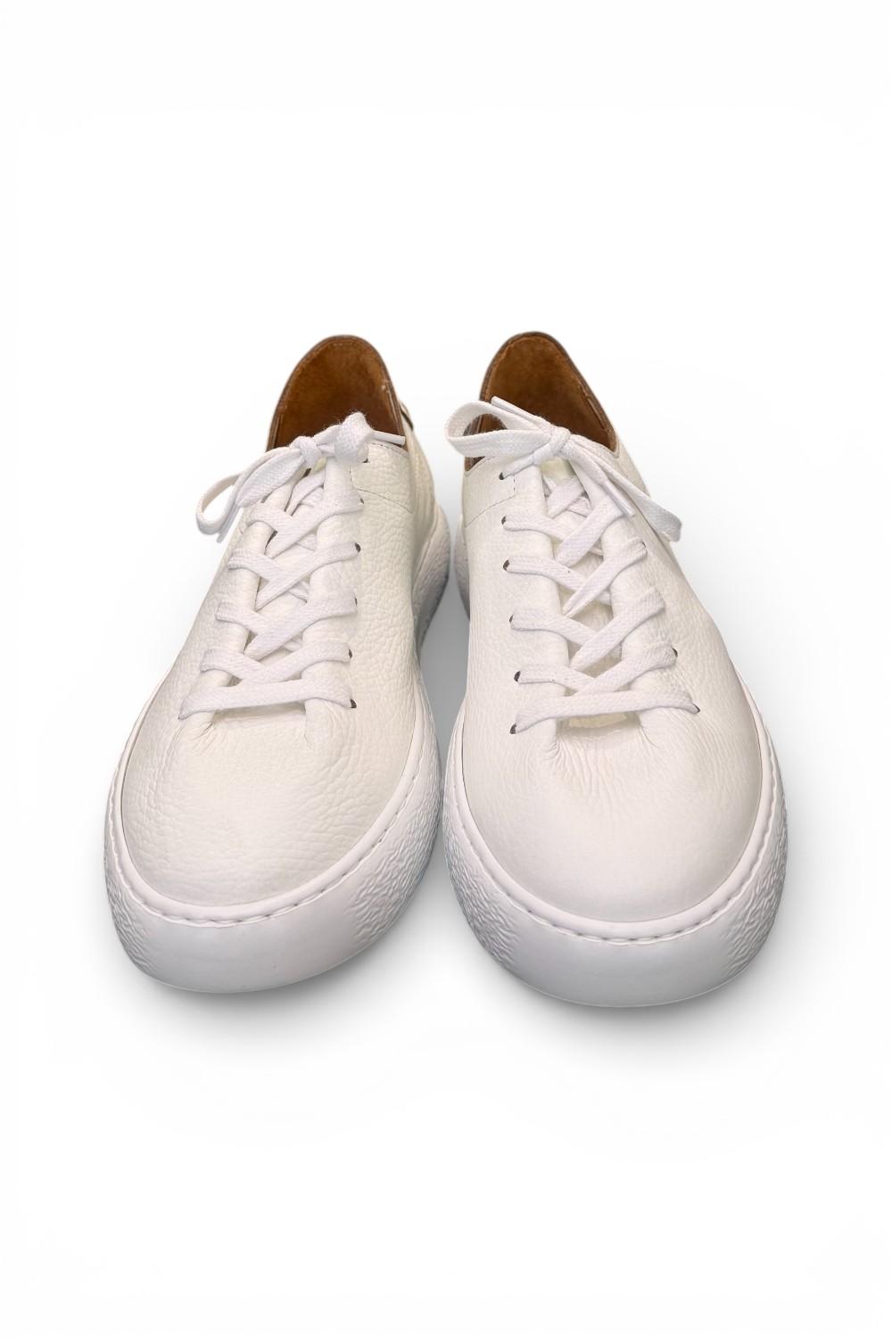 Sneaker pelle bianca taglio vivo Pawelks<BR/> <BR/> 