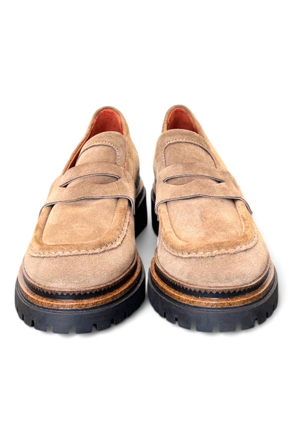 Mocassino donna suede beige Mjus<BR/> 