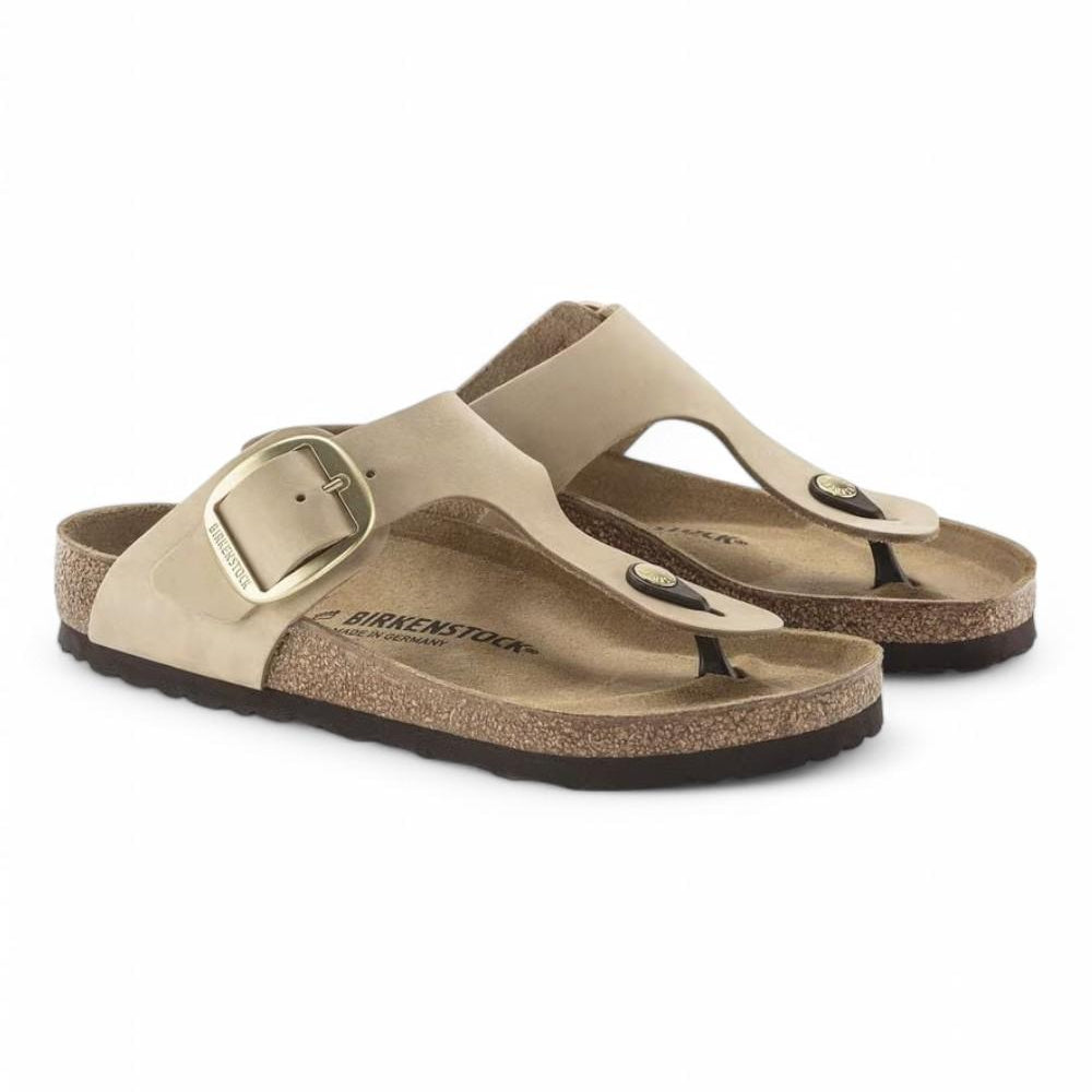 Ciabatta Gizeh Big Buckle nabuk sandcastle Birkenstock 1023966 