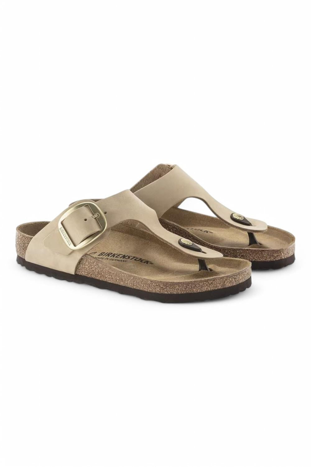 Ciabatta Gizeh Big Buckle nabuk sandcastle Birkenstock 1023966 