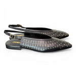 Slingback microborchie nera Janet<BR/> <BR/> 