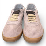 Sneaker uomo Soldini 80 Akira suede forato taupe chiaro 