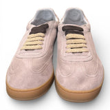 Sneaker uomo Soldini 80 Akira suede forato taupe chiaro 
