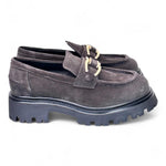 Mocassino donna Uma Parker camoscio pepe 
