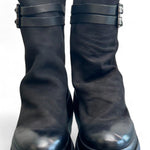 Stivaletto in nabuk ingrassato nero Metisse<BR/> 