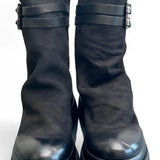 Stivaletto in nabuk ingrassato nero Metisse<BR/> 