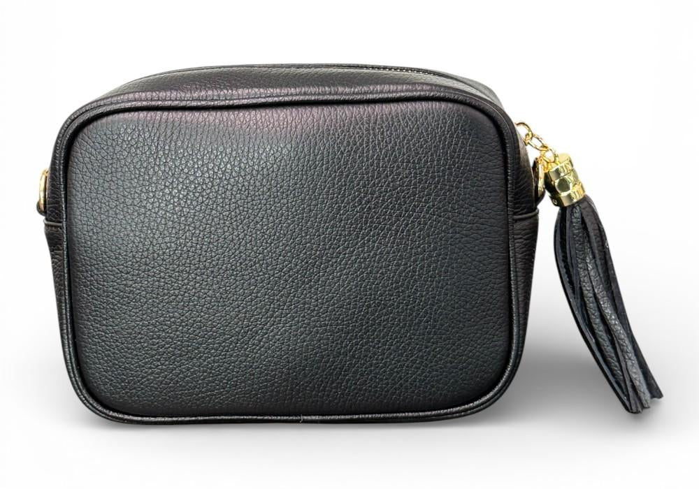 Borsina camera case pelle nera 