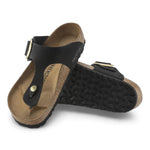 Ciabatta Gizeh Big Buckle nabuk black Birkenstock 1023966 
