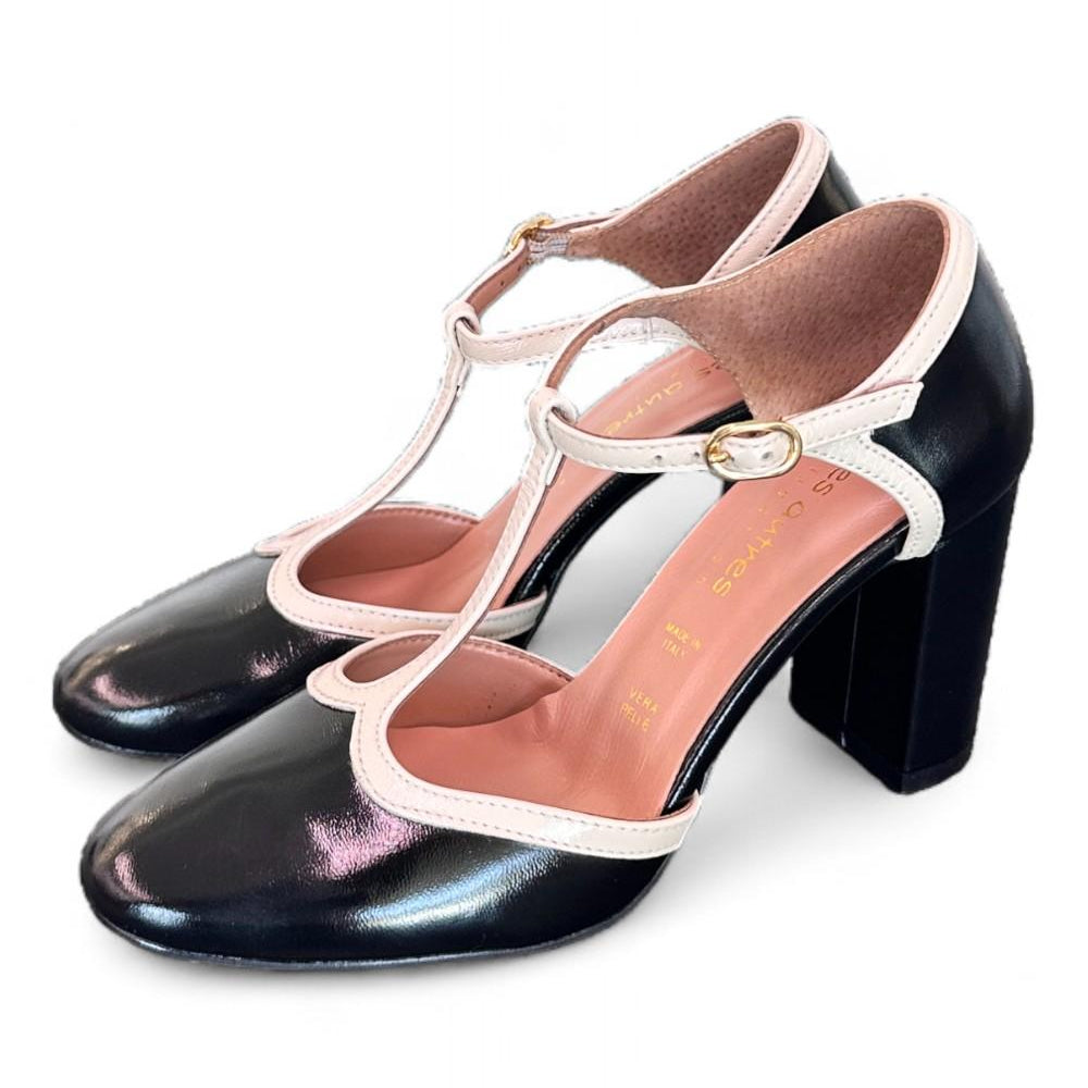 Semiaperto tondo naplak nero crema Les Autres<BR/> 