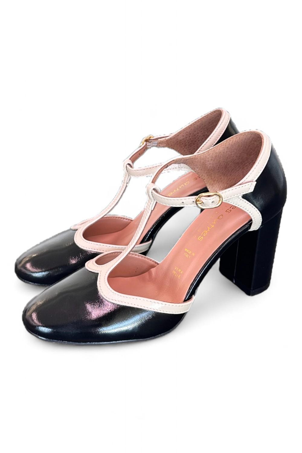 Semiaperto tondo naplak nero crema Les Autres<BR/> 
