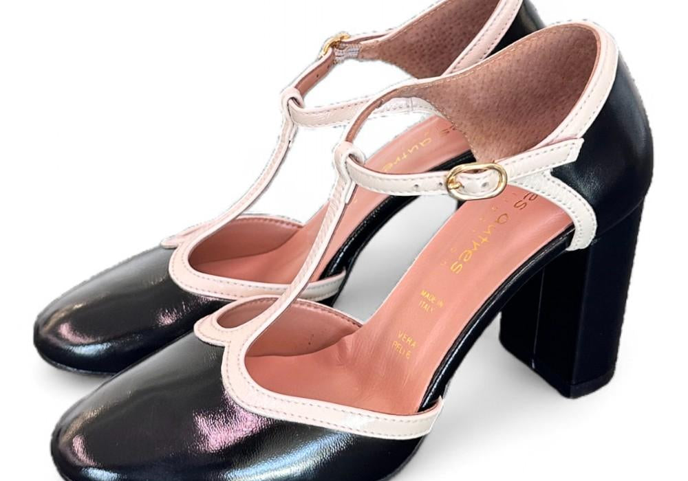 Semiaperto tondo naplak nero crema Les Autres<BR/> 