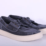 Scarpa barca tela blu Natural World 
