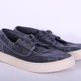 Scarpa barca tela blu Natural World 