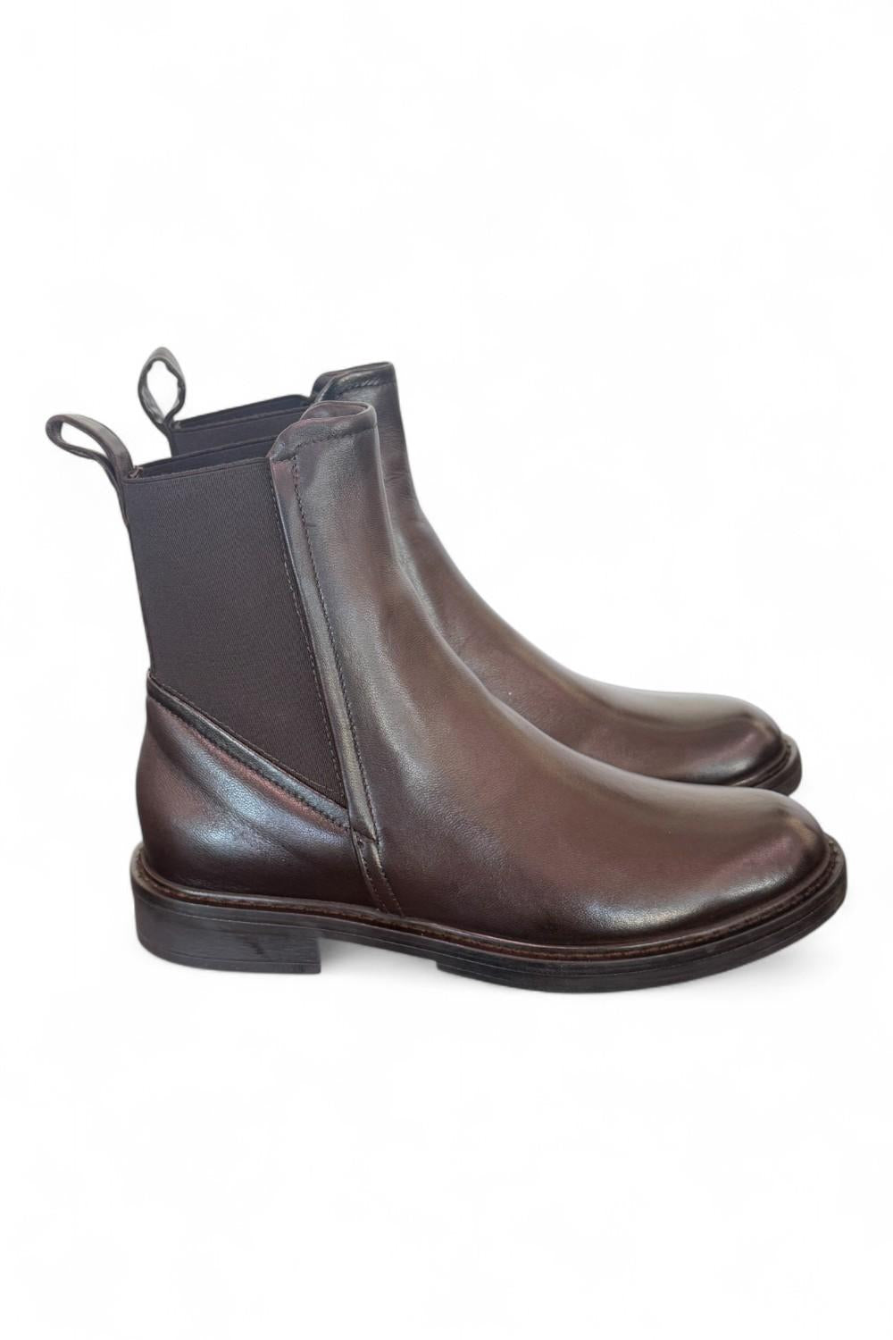 Stivaletto beatles pelle testa di moro Mjus<BR/> 