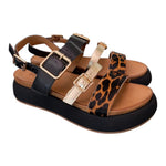 Sandalo fasce multicolor leo z 40 Inuovo<BR/> 