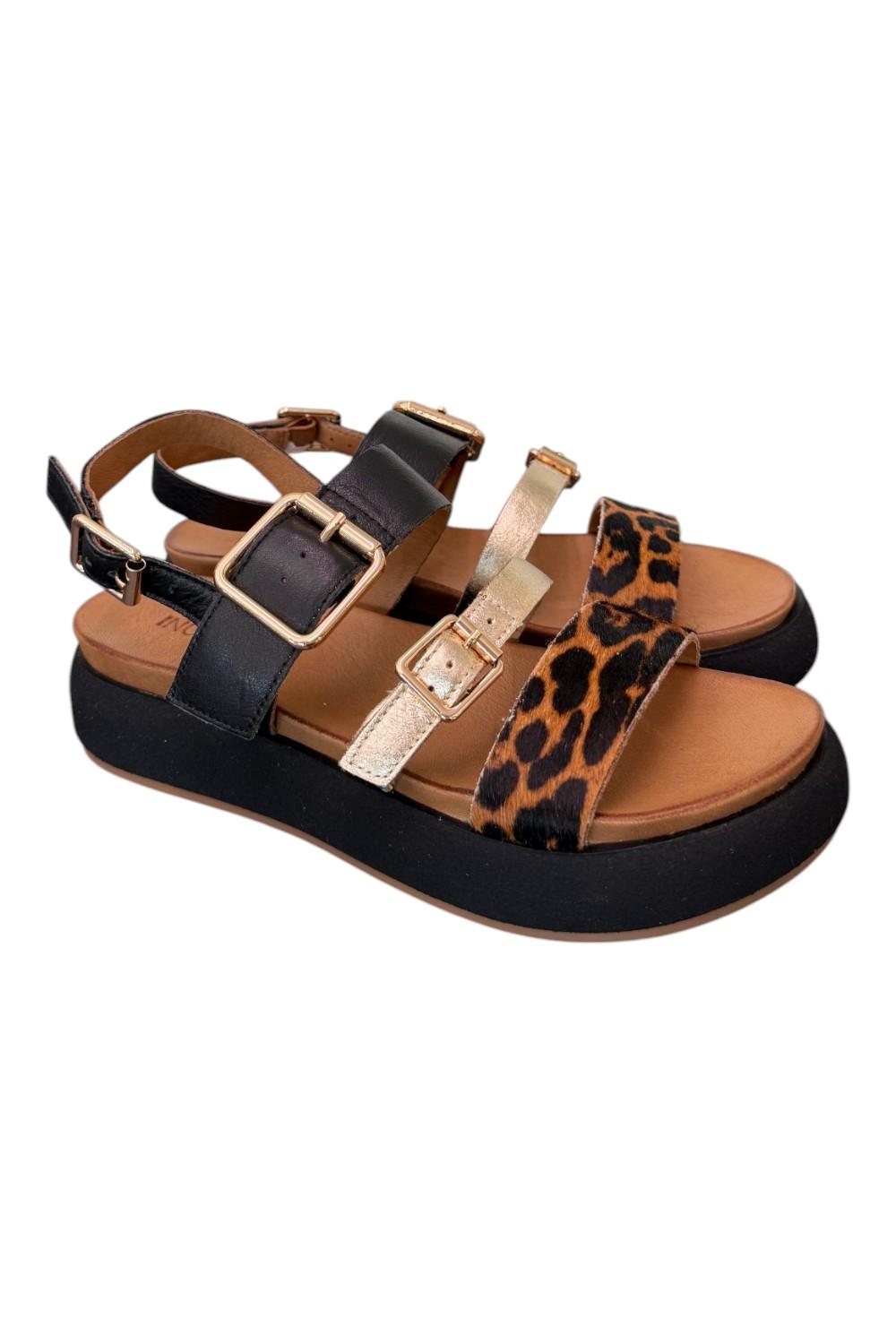 Sandalo fasce multicolor leo z 40 Inuovo<BR/> 