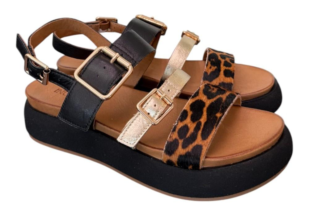 Sandalo fasce multicolor leo z 40 Inuovo<BR/> 