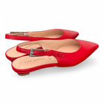 Slingback pelle rosso flat Les Autres<BR/> 