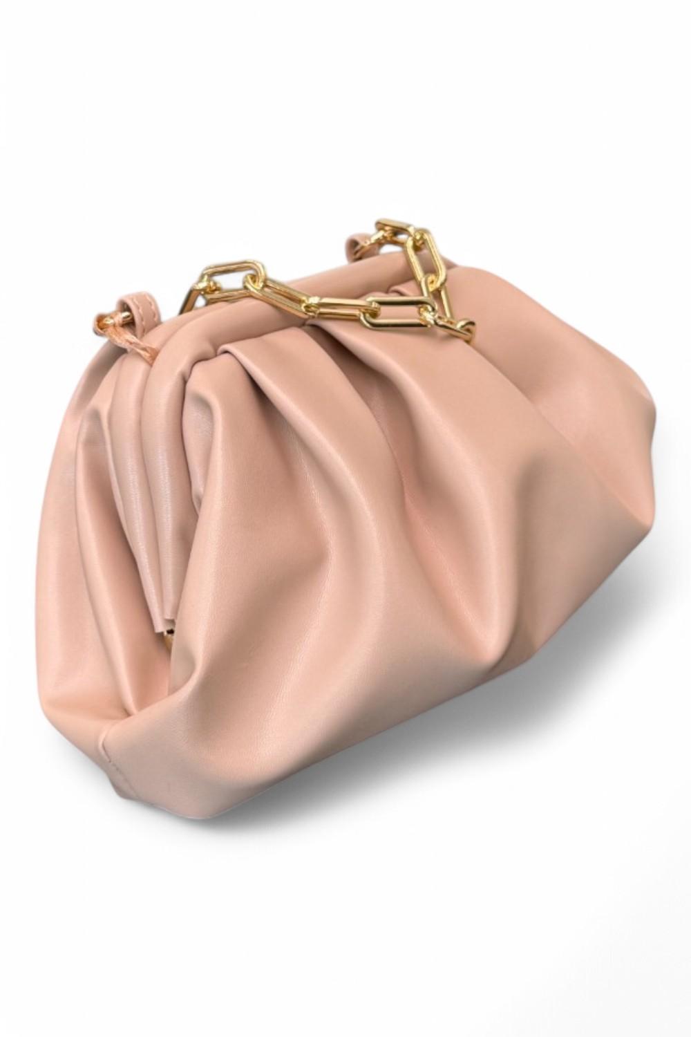 Pochette piccola pouf Scarlet nude 