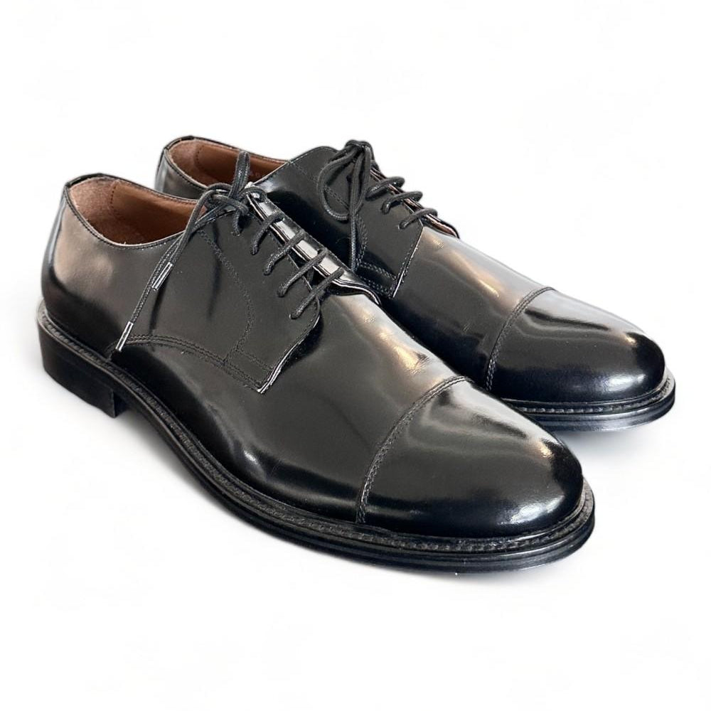 Scarpa uomo derby puntale nero Franco Fedele 