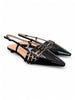 Slingback cintini vernice nera  flat Les Autres