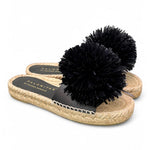 Ciabatta corda pon pon nero Palomitas<BR/> 