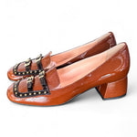 Mocassino borchie vernice cuoio Matteo Pitti 