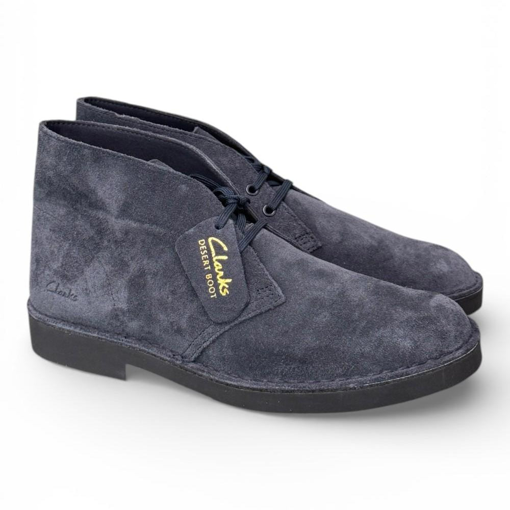 Scarpa uomo Desert Boot Evo navy blue Clarks<BR/> 