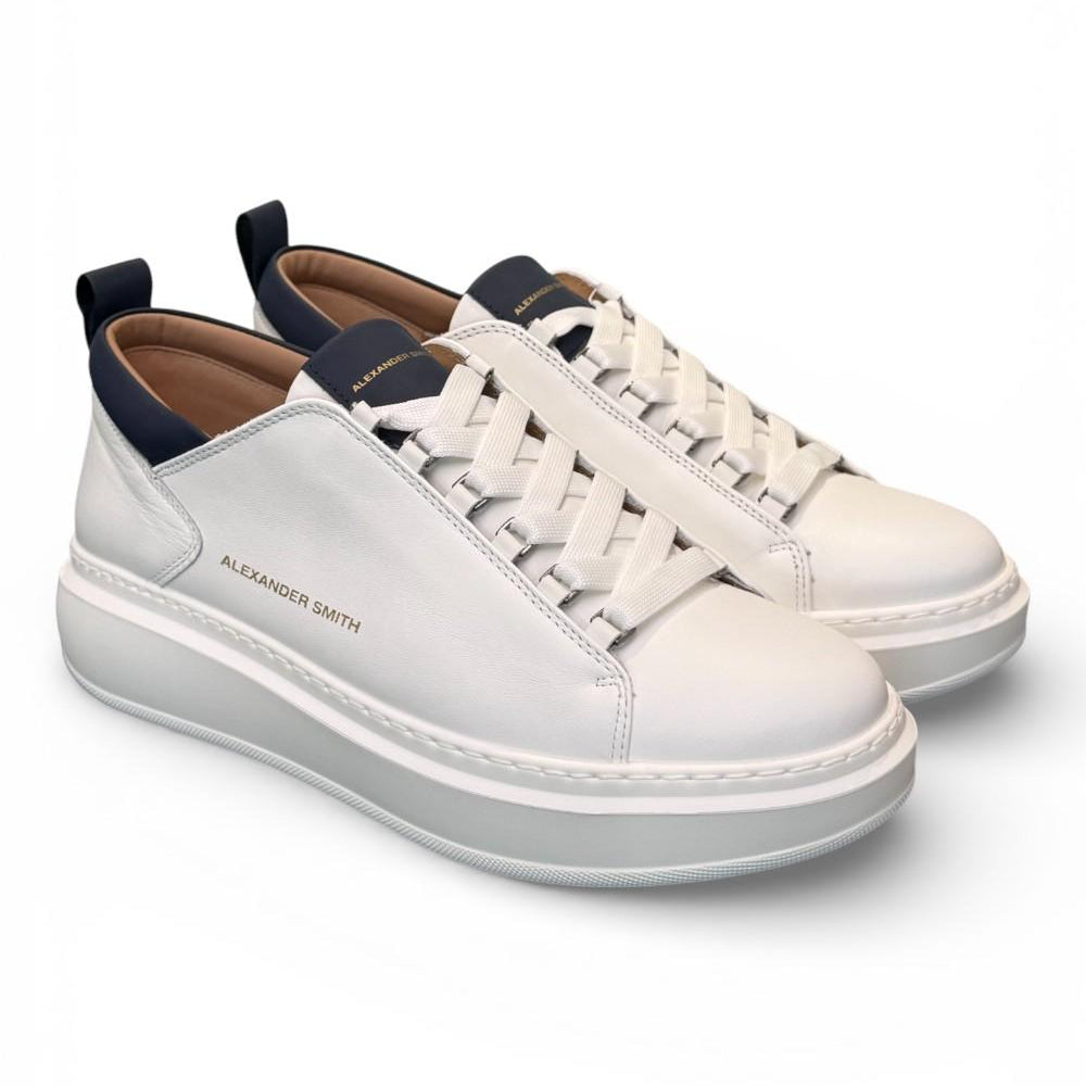 Sneaker Wembley man Alexander Smith white blu 