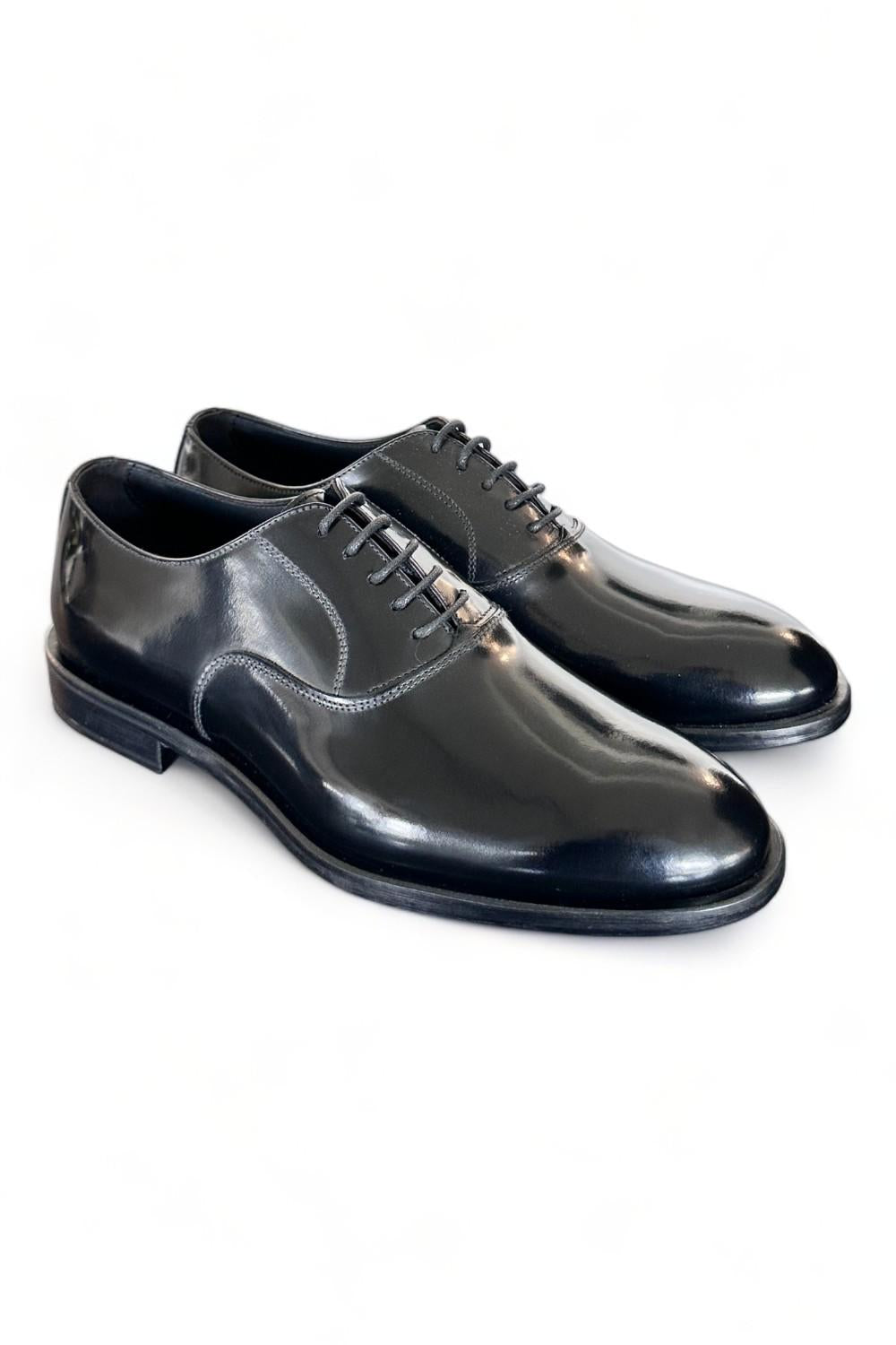 Scarpa francesina cerimonia nera Franco Fedele<BR/> 