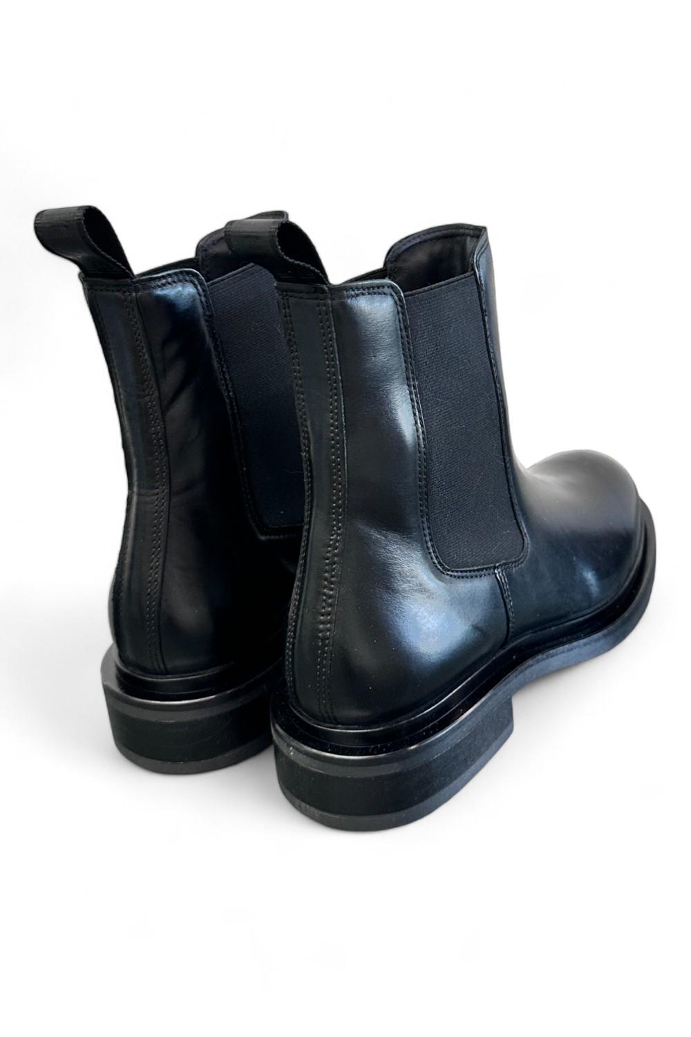 Beatles pelle nera suola Mjus<BR/> 