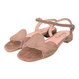 Sandalo cerchi suede terra Glam<BR/> 