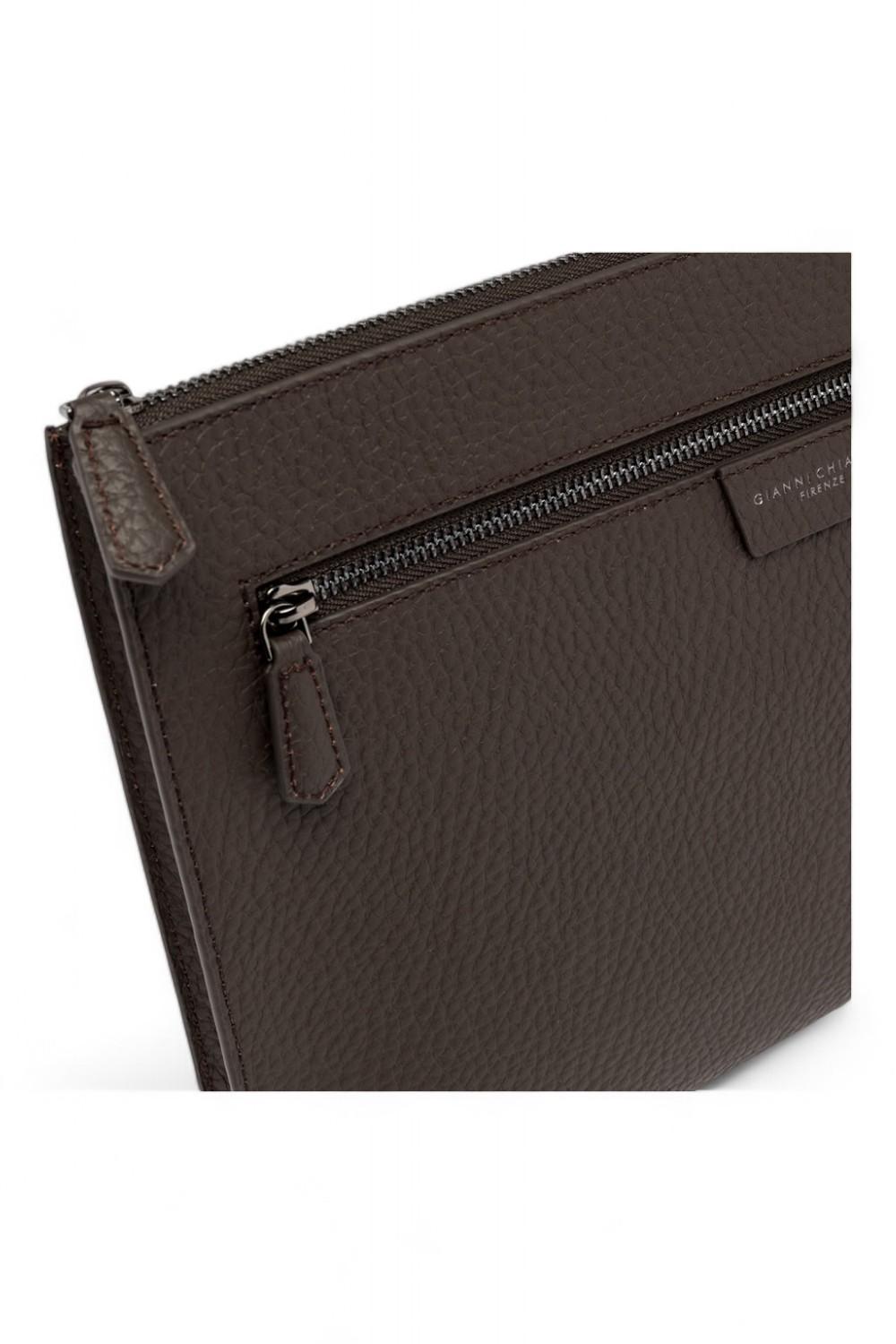 Pochette maxy uomo donna pelle testa di moro Gianni Chiarini 