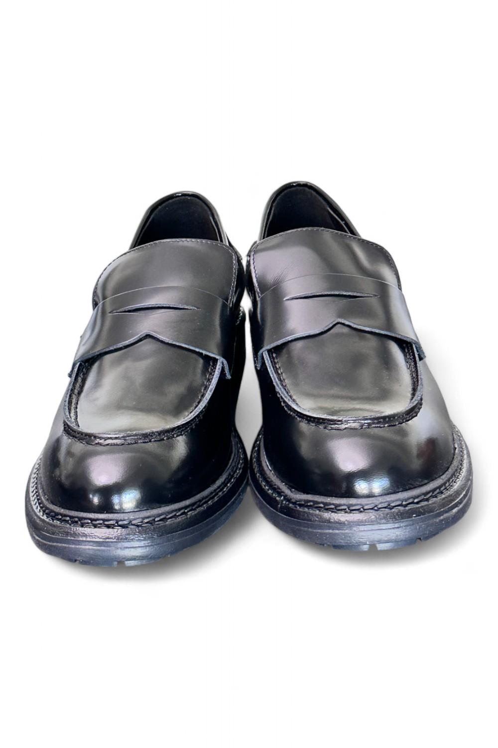 Mocassino donna Uma Parker man style nero<BR/> 