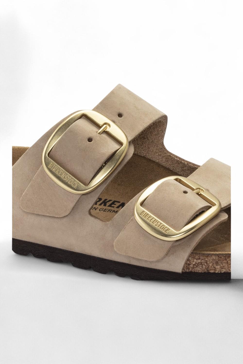 Ciabatta Arizona Big Buckle nabuk Sandcastle Birkenstock 1024064 