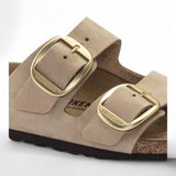 Ciabatta Arizona Big Buckle nabuk Sandcastle Birkenstock 1024064 