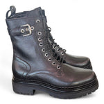 Anfibio pelle nera  con fibbia Mjus<BR/> 