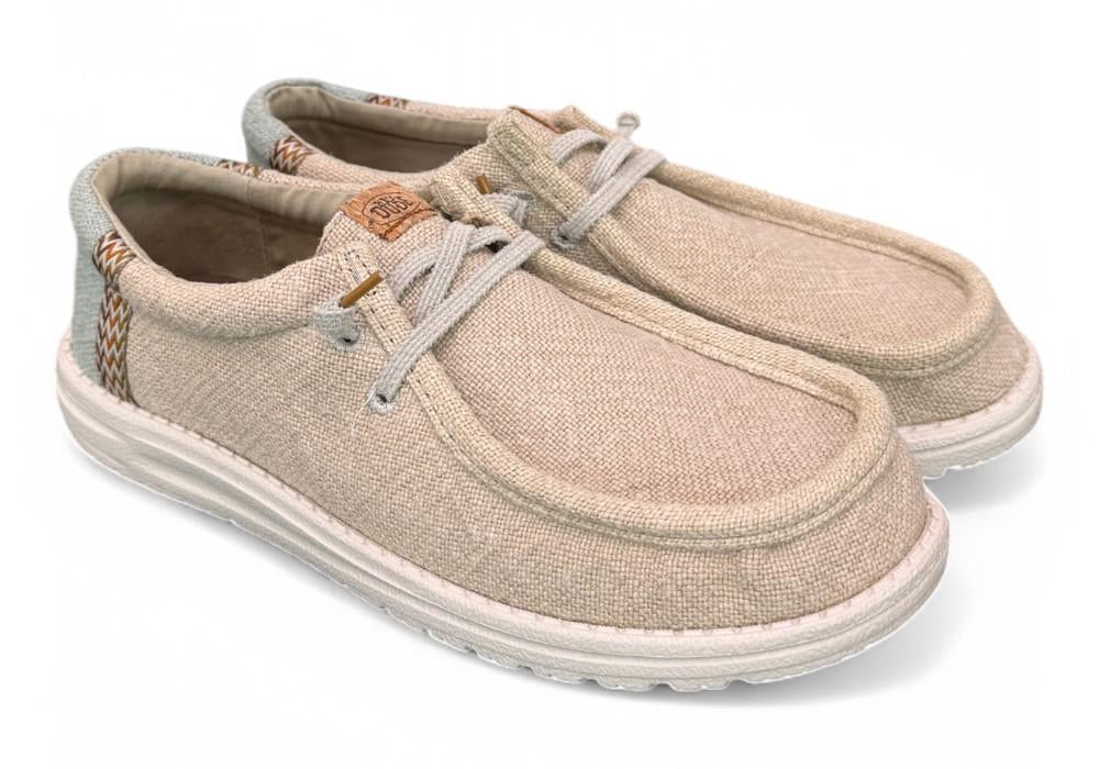 Sneaker uomo wally Juta stone beige Hey Dude<BR/> 