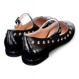 Ballerina borchie vernice nera Matteo Pitti 