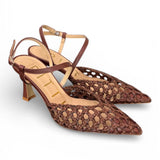 Slingback rafia bruciato T70  Matteo Pitti 