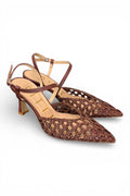Slingback rafia bruciato T70  Matteo Pitti