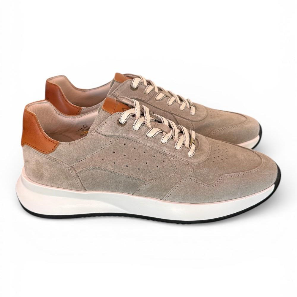 Sneaker run suede taupe Ambitious 