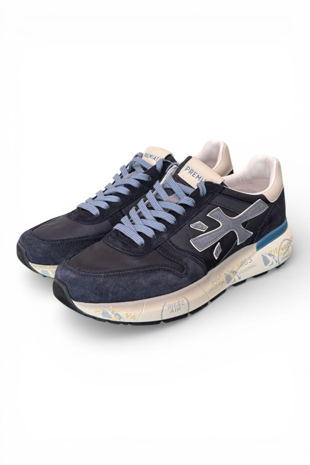 Sneaker uomo Mick 7716 Premiata blu grigio 