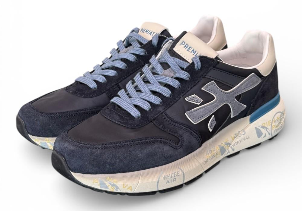 Sneaker uomo Mick 7716 Premiata blu grigio 