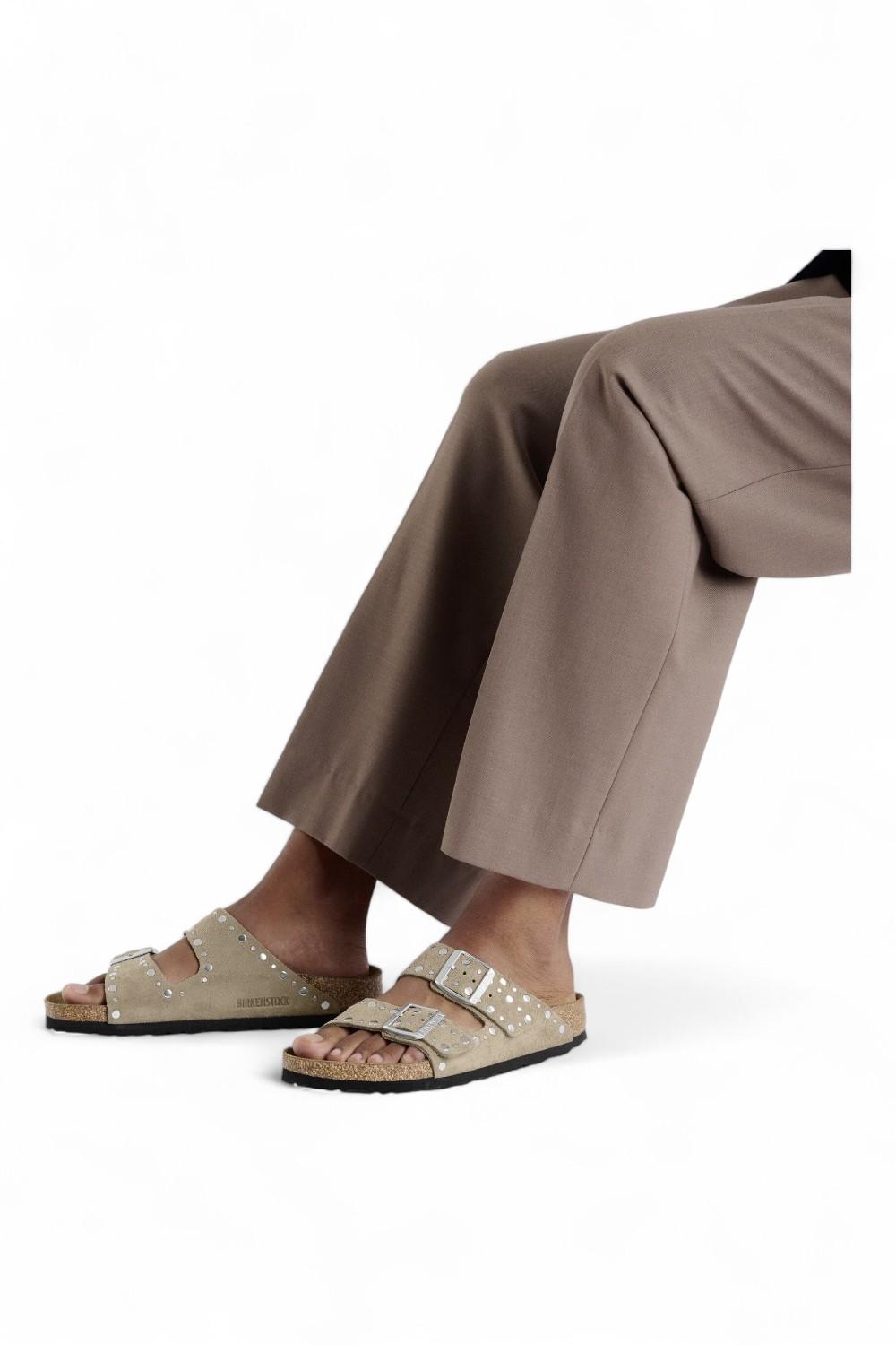 Ciabatta Arizona Rivet Suede Taupe 1029390 