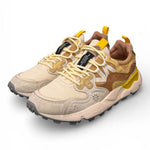Sneaker donna Yamano 3 1E44 beige brown yellow  Flower Mountain 