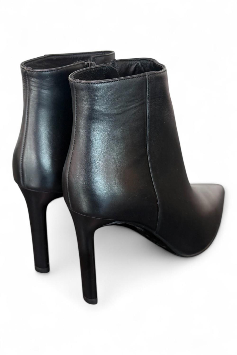 Stivaletto pelle nera T100 Albano 