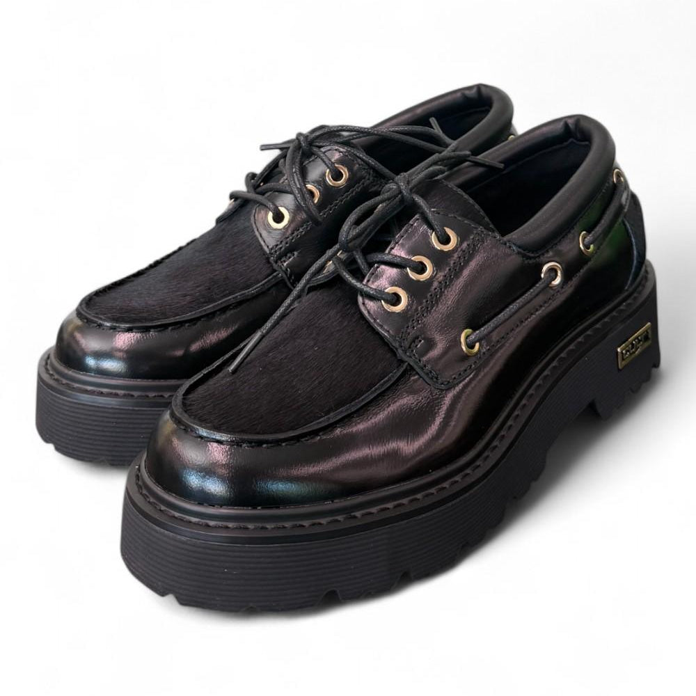 Scarpa barca nera  Slash Cult 