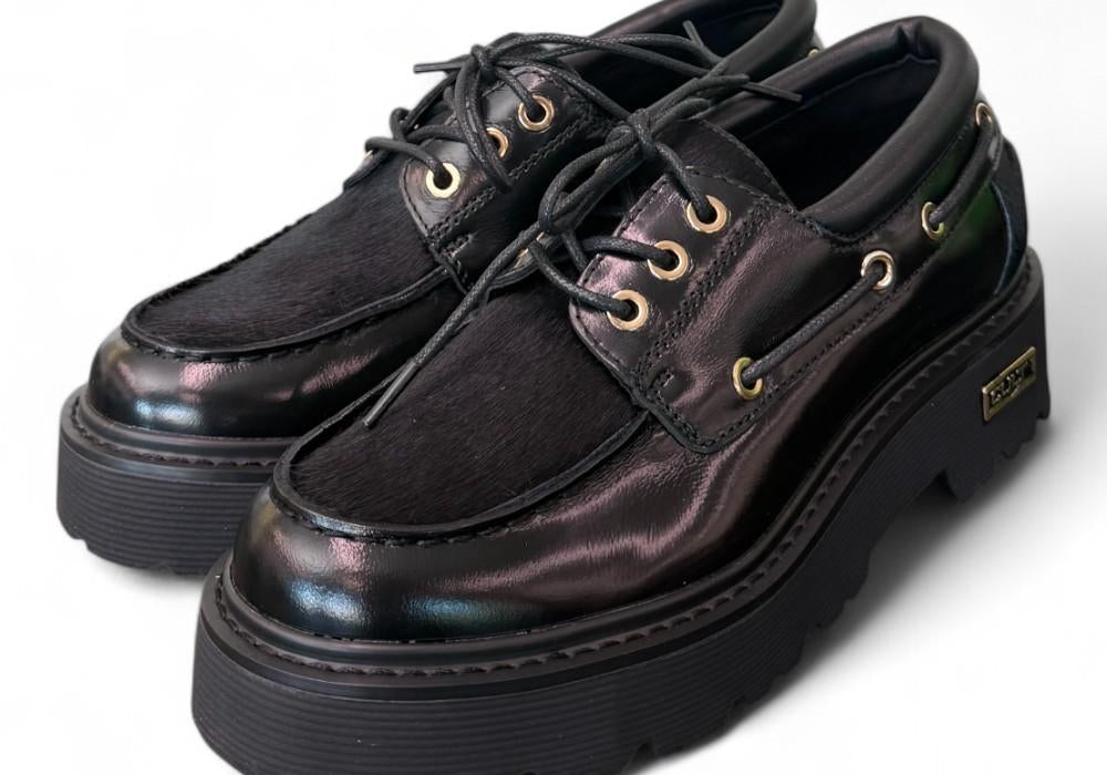 Scarpa barca nera  Slash Cult 